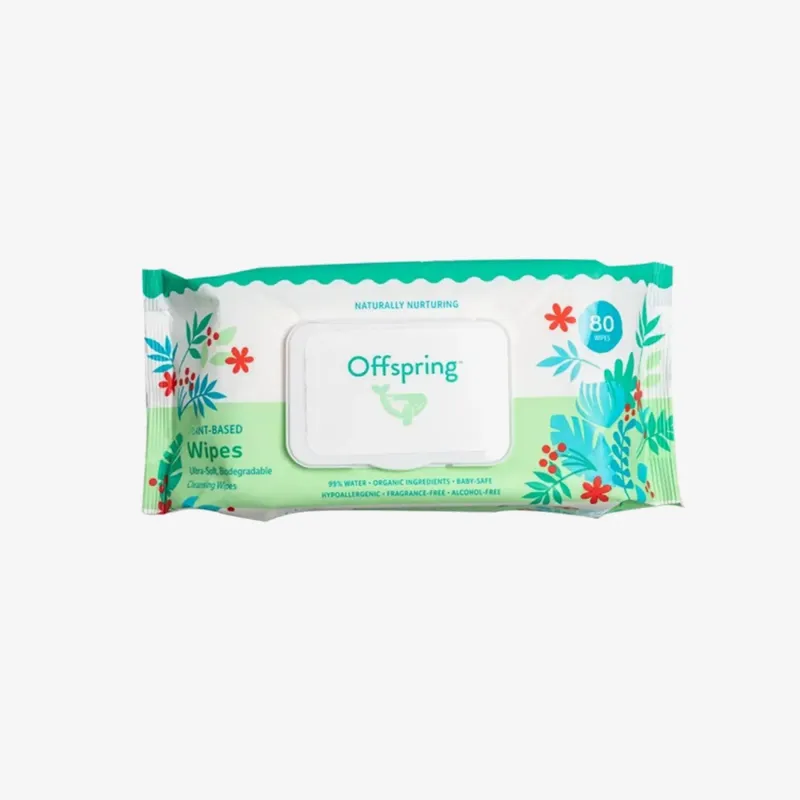 Влажные салфетки Offspring биоразлагаемые, 80шт