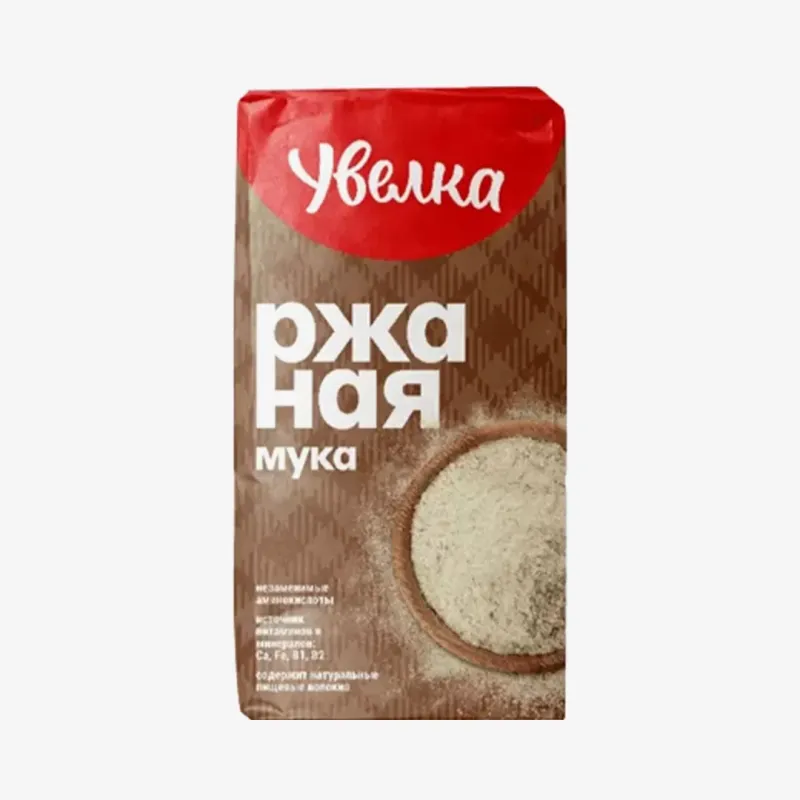 Мука Увелка ржаная хлебопекарная, обдирная 950 г