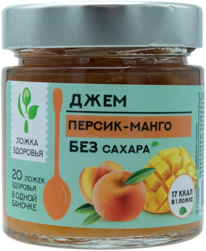Ложка здоровья джем персик, манго 200 г