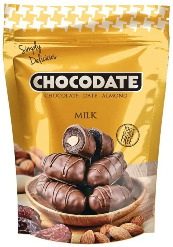 Chocodate финики с миндалём в молочном шоколаде 100 г