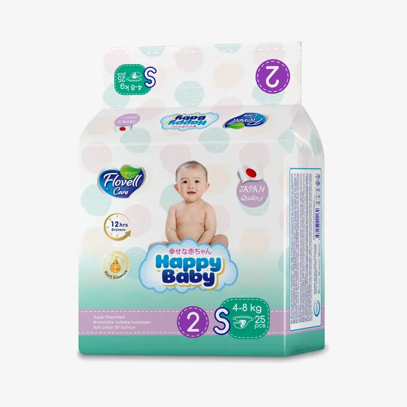 Подгузники Flovell care детские, размер №2 (s) 4-8 кг 25 шт