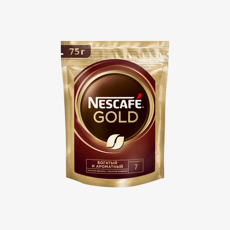 Кофе Nescafe Gold растворимый сублимированный 75 г