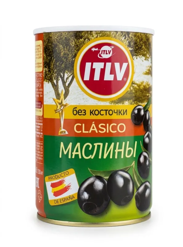 Маслины без косточки ITLV Clásico консервированные, 314 мл 