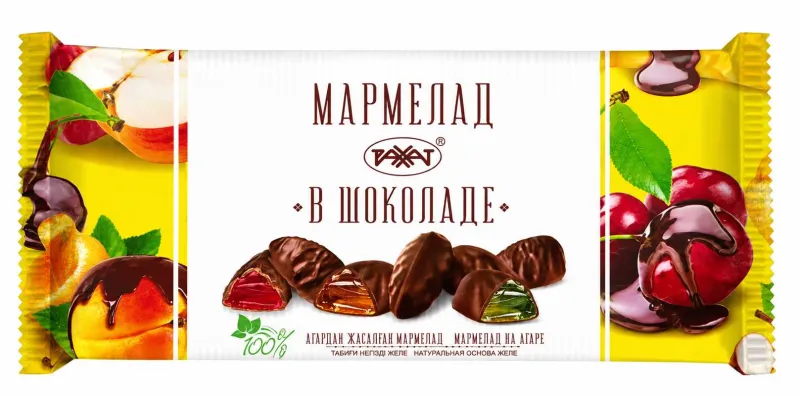 Мармелад Рахат В шоколаде желейно-фруктовый 275 г