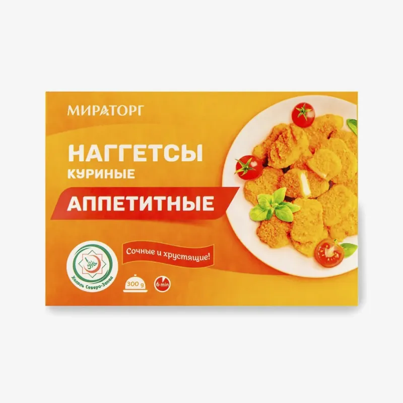Наггетсы Мираторг из куриного мяса аппетитные, 300 г