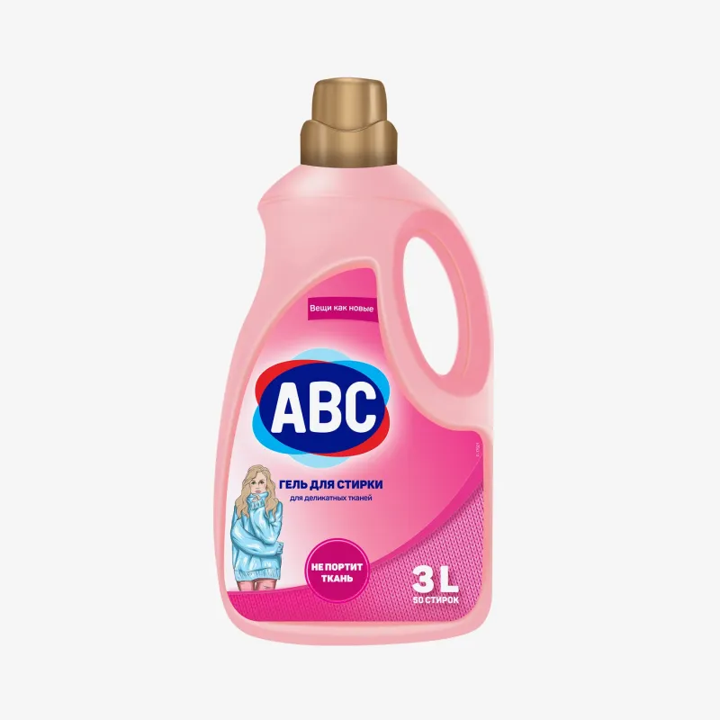 Жидкий порошок ABC для деликатных тканей, 3 л