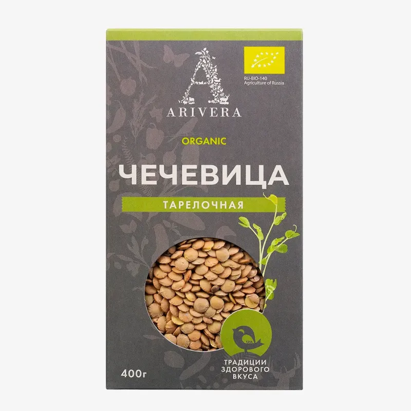 Чечевица Arivera тарелочная продовольственная 400 г