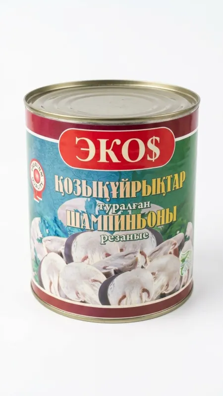 Шампиньоны резаные консервированные «ЭКО$» 3л