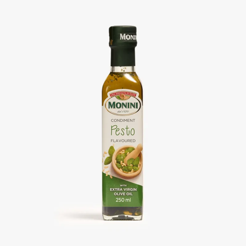 Масло Monini оливковое Extra Virgin со вкусом Песто нерафинированное, 250 мл