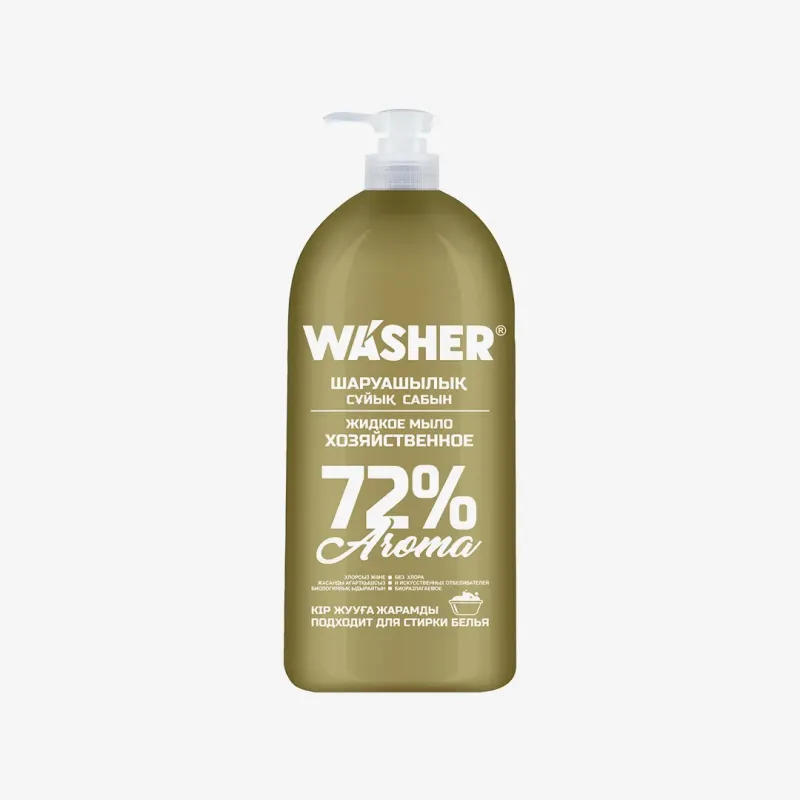 Мыло жидкое «Washer-U» "Aroma" Хозяйственное 72 %, 1 л