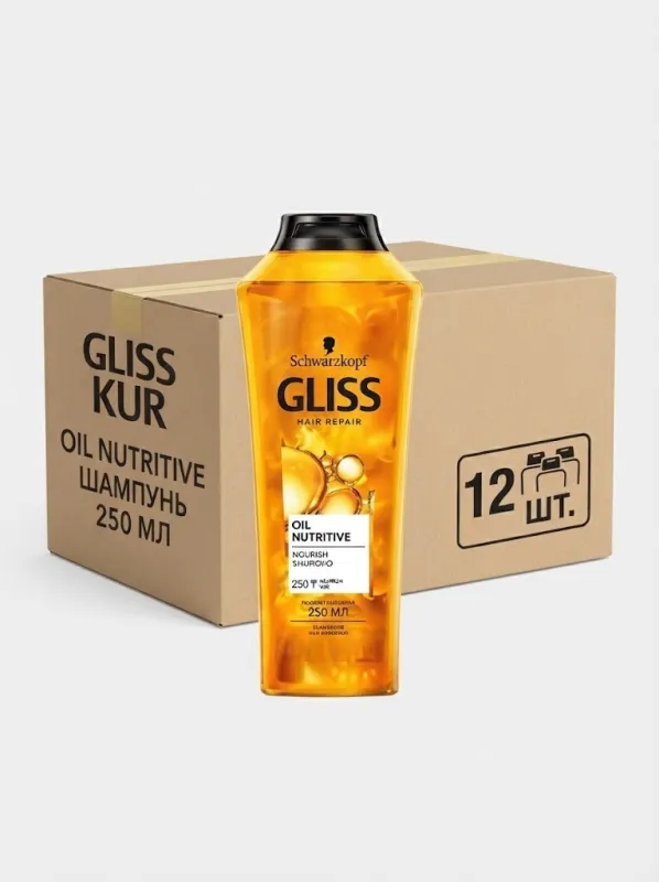 Шампунь Gliss Kur «Питательное Масло», 250 мл (Коробка, 12 штук)