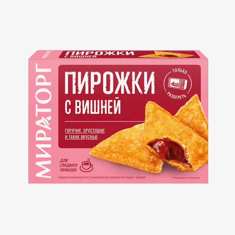 Пирожки Мираторг хрустящие с вишней, 200 г
