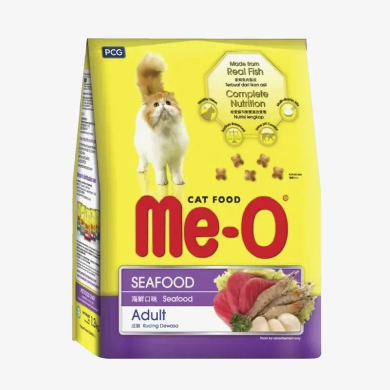 Сухой корм Me-O для кошек морепродукты, 7 кг