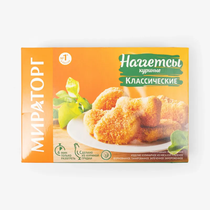 Наггетсы Мираторг куриные классические, 250 г