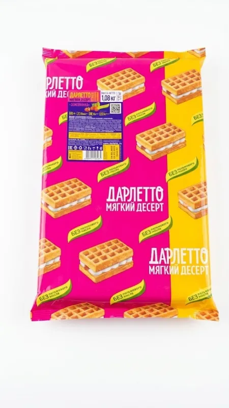 Мягкий десерт «Дарлетто» с суфле и фруктовой начинкой «Земляника» 1.08кг