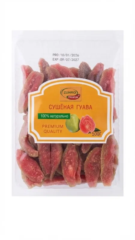 Сушеная гуава Zuhro Premium, 100% натуральная, 500 г