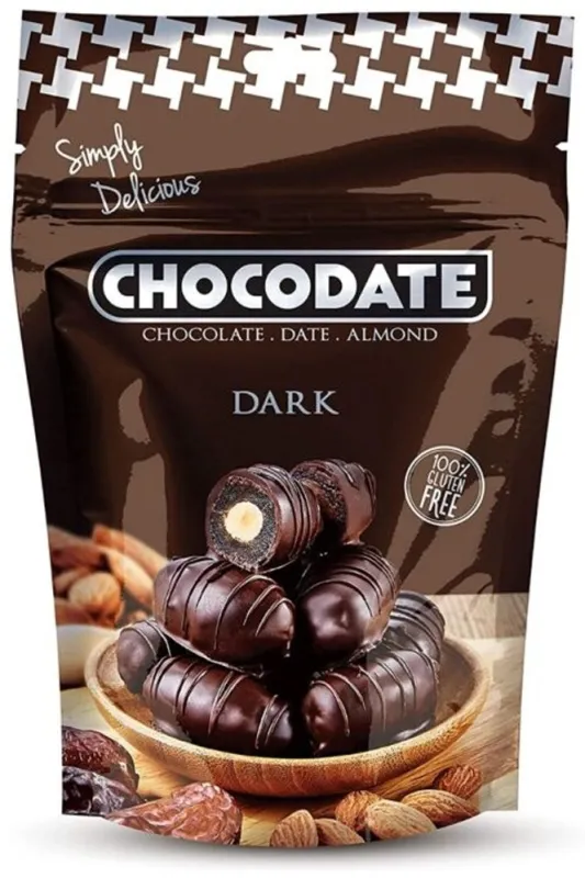 Chocodate финики с миндалём тёмном шоколаде 100 г