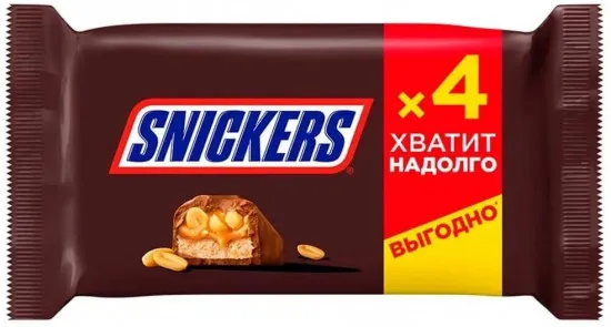 Snickers Хватит надолго шоколадный батончик молочный 160 г