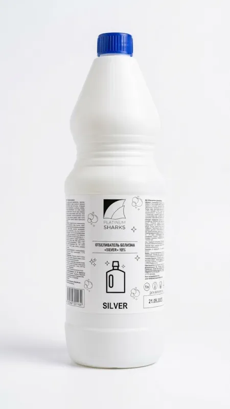Отбеливатель «Белизна» Platinum Sharks SILVER 10% (1 л) в упаковке 12шт