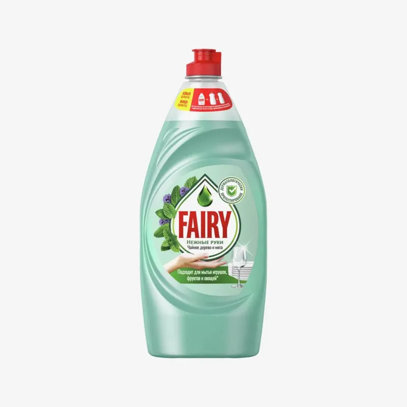 Средство Fairy Нежные Руки Чайное дерево и мята для мытья посуды 900 мл