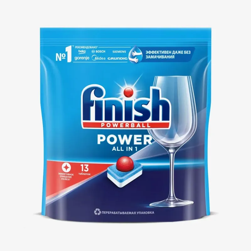 Средство Finish Power New для мытья посуды 13 таб