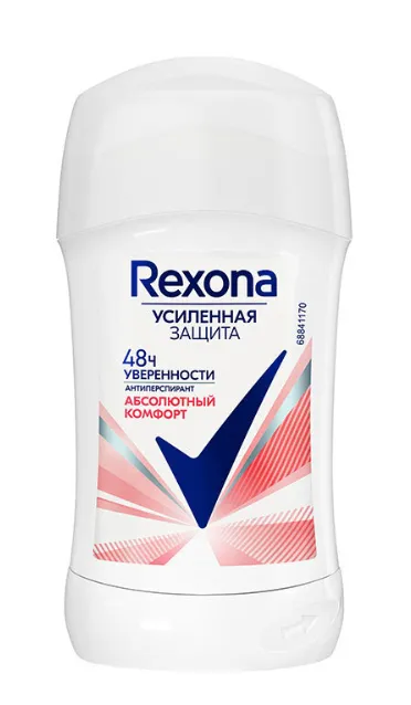 REXONA СТИК 40ML ЖЕН АБСОЛЮТНЫЙ КОМФОРТ