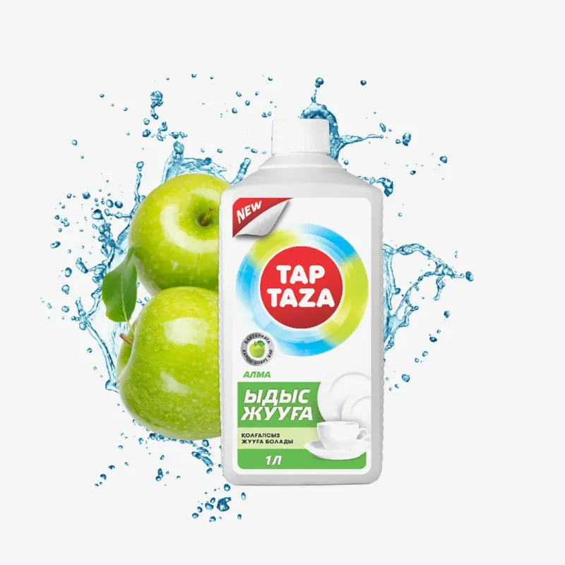 Средство TapTaza для мытья посуды с крышкой Яблоко 1 л