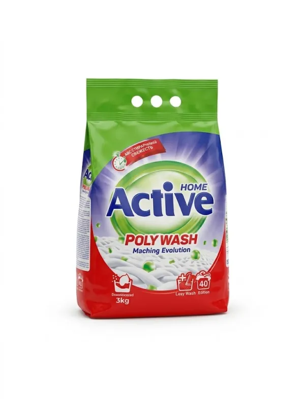 Стиральный порошок Active Home Polywash Горная Свежесть (Ручная стирка, 3 кг)