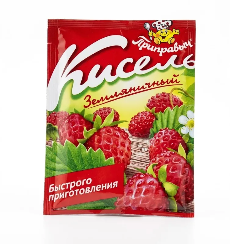 Кисель земляничный быстрого приготовления «Приправыч» 110 г 
