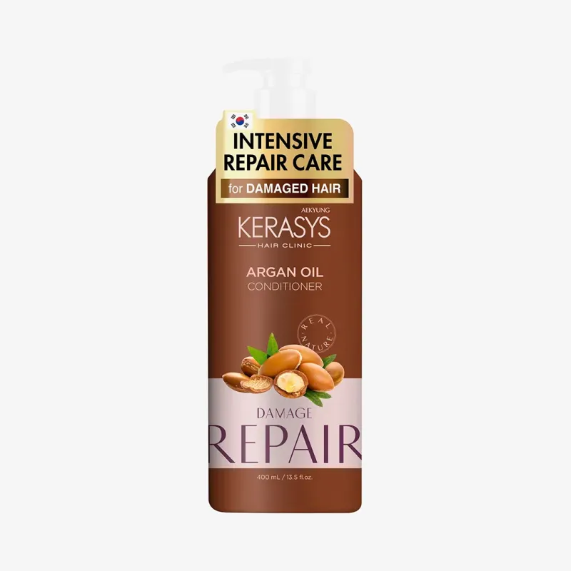 Кондиционер Kerasys natural с аргановым маслом, 400 мл