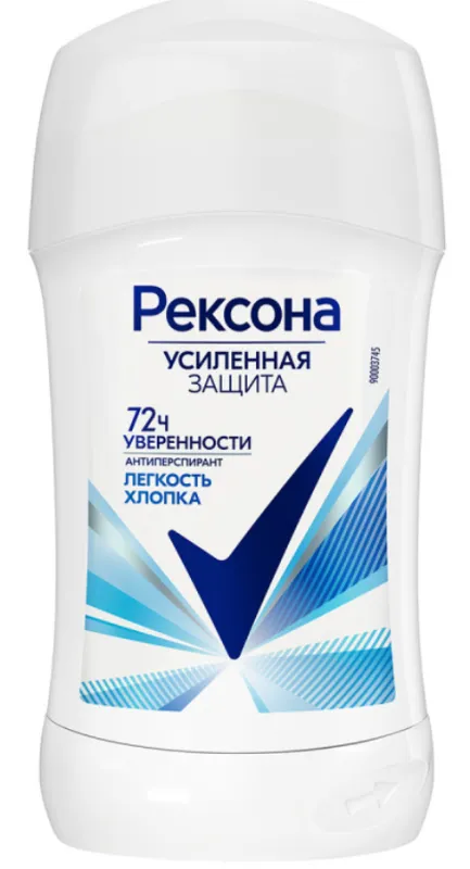 РЕКСОНА СТИК 40ML WOMEN ЛЕГКОСТЬ ХЛОПКА
