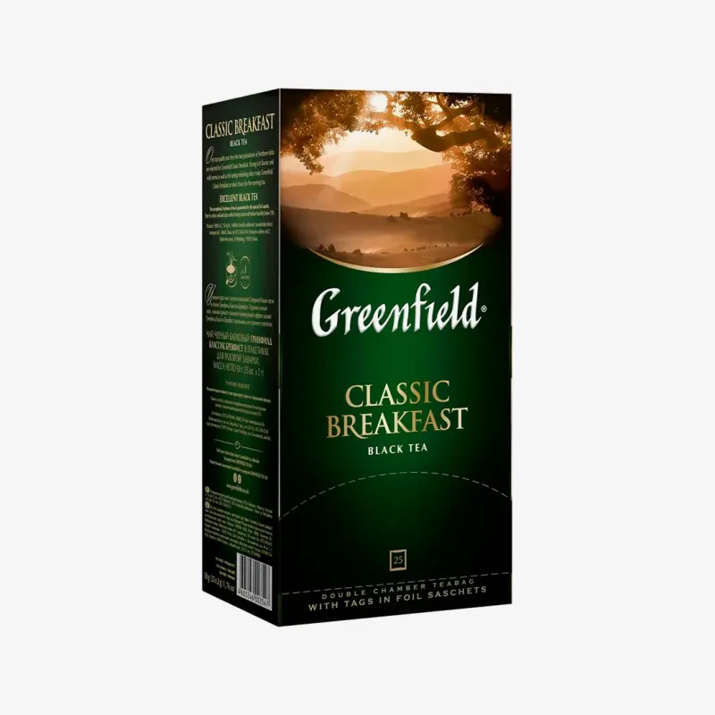 Чай Greenfield Classic Breakfast черный, 25 пакетиков