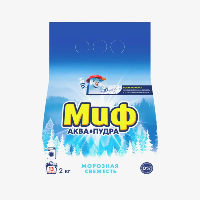 Порошок Миф Морозная свежесть для стирки автомат, 2 кг