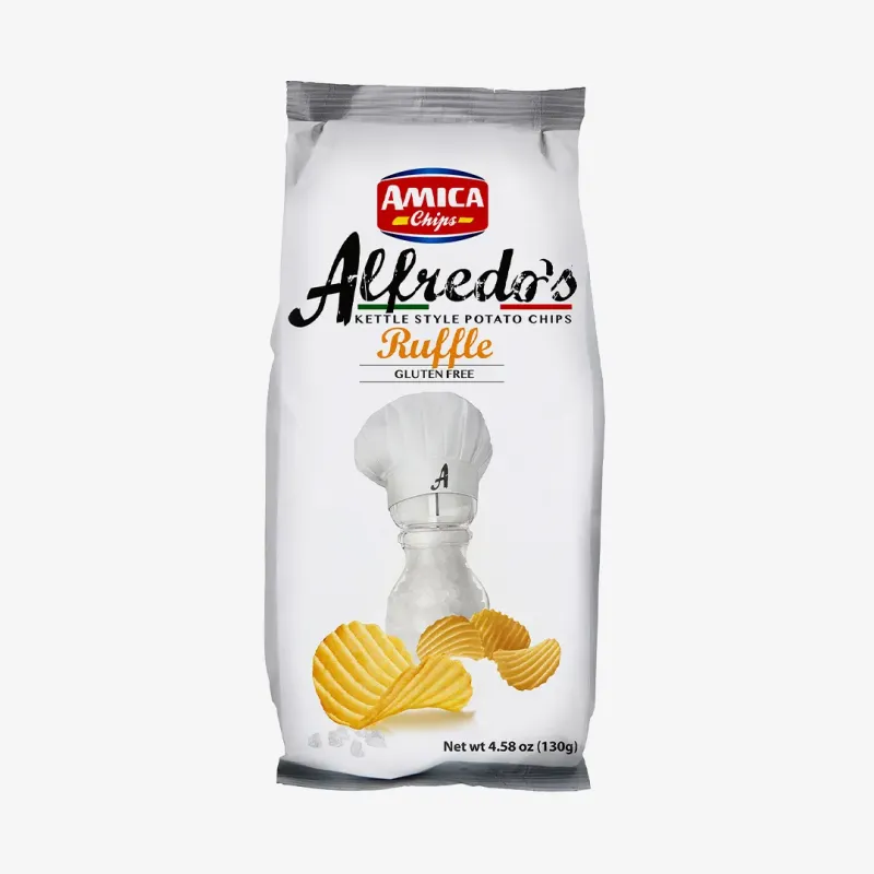 Чипсы Amica Chips Alfredos картофельные рифленые, 130 г
