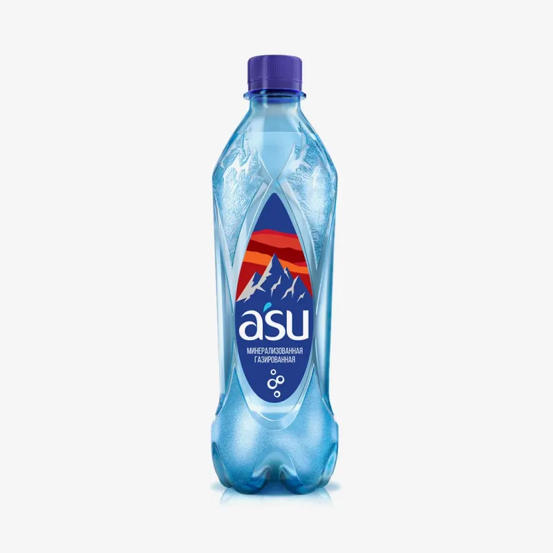 Вода Asu минеральная газированная, 0,5 л