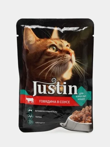 Justin кусочки в соусе говядина 75 г 