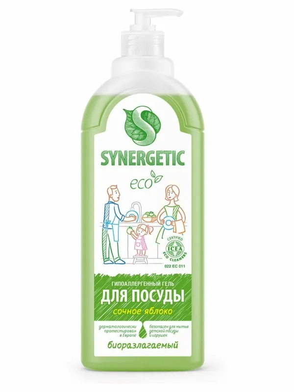 Synergetic Гель для мытья посуды Яблоко 1л