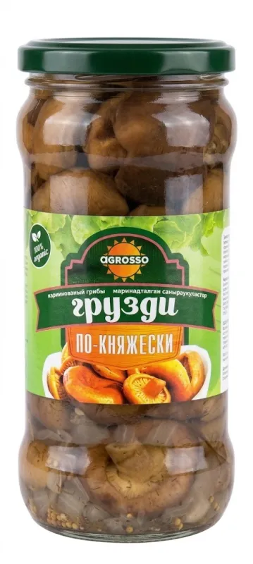Грузди маринованные «По-княжески» — Agrosso 580 мл