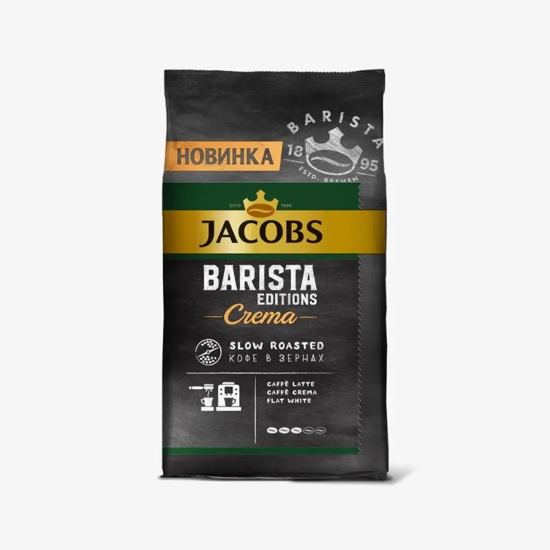 Кофе Jacobs Barista Crema в зернах 800 г