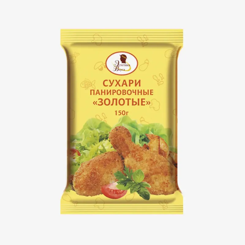 Сухари Эстетика Вкуса Золотые панировочные 150 г