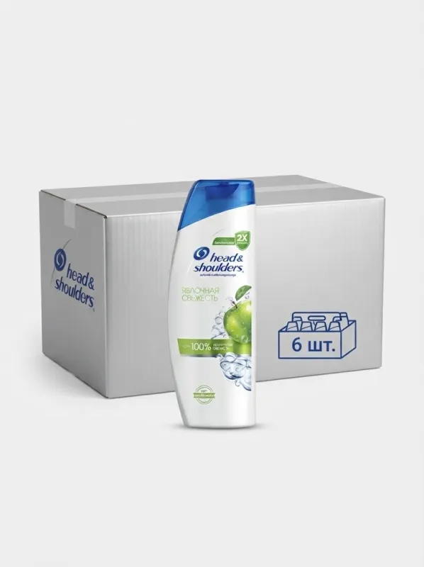 Шампунь Head & Shoulders «Яблочная Свежесть», 200 мл (Коробка, 6 штук)   