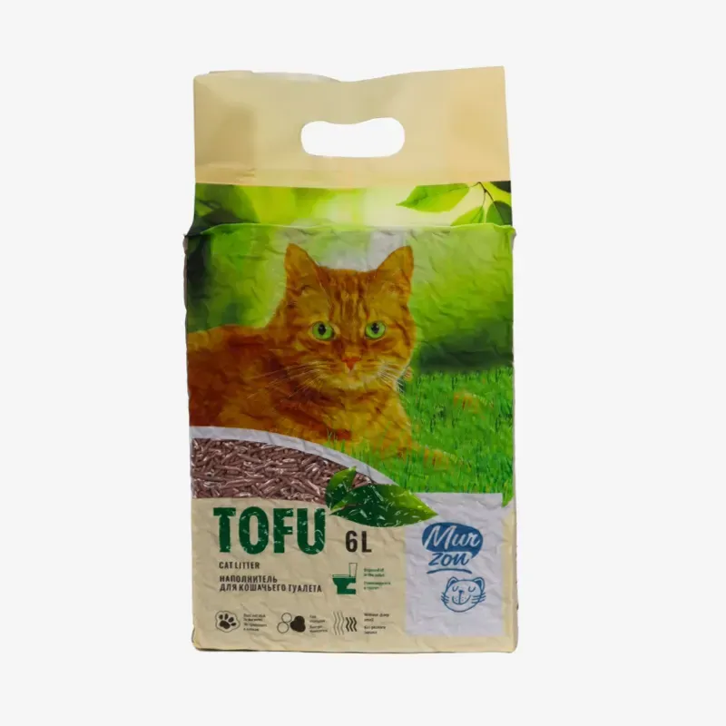Наполнитель Murzon комкующийся тофу нейтральный, 6 л