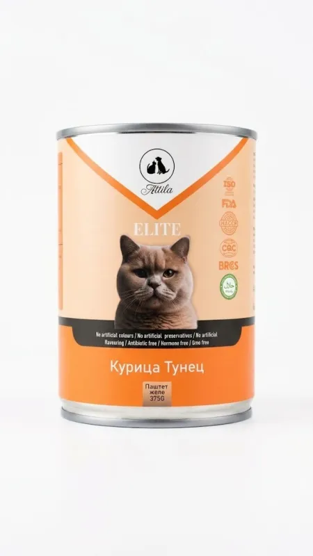 Attila ELITE — Паштет-желе «Курица и Тунец» (375 г)