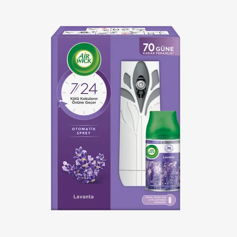 Освежитель воздуха Air Wick Freshmatic лавандовые поля, смен.бал. в наборе с авт. 250 мл