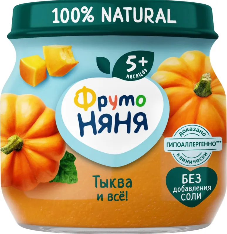 Пюре овощное «Тыква» 80 гр