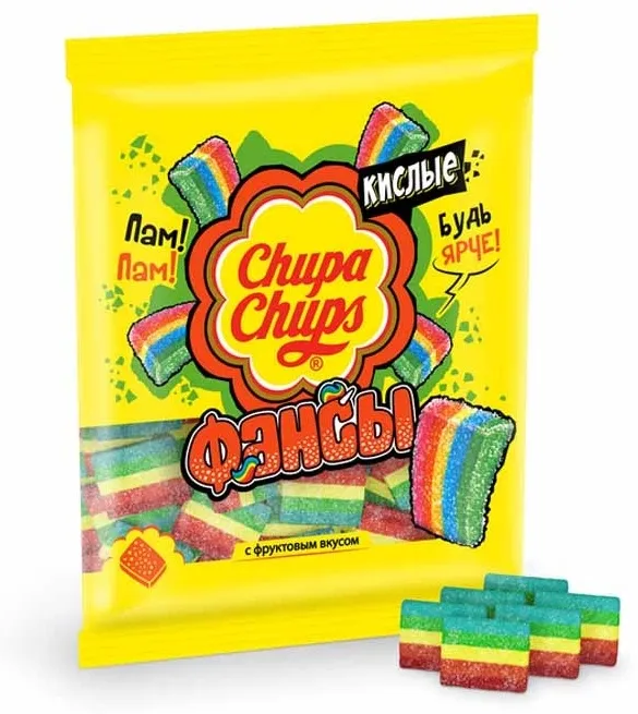 Мармелад Chupa Chups Фансы кислые жевательный 70 г