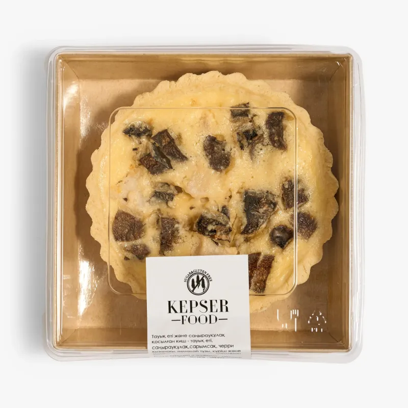 Киш Kepser Лорен с курицей и грибами без глютена сахара и дрожжей 150 г