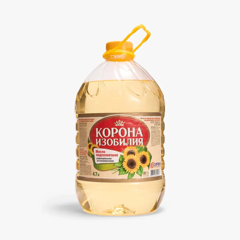 Масло Корона изобилия подсолнечное рафинированное премиум, 4.7 л