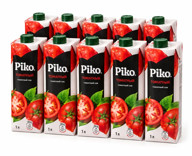 Сок Piko Томатный, 1 л × 10 шт. Упаковка