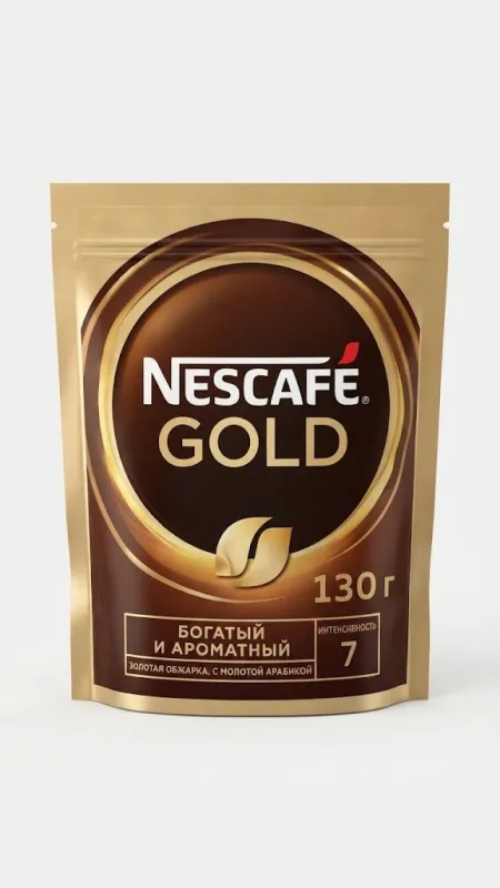 КОФЕ РАСТВОРИМЫЙ NESCAFÉ GOLD (130 Г)